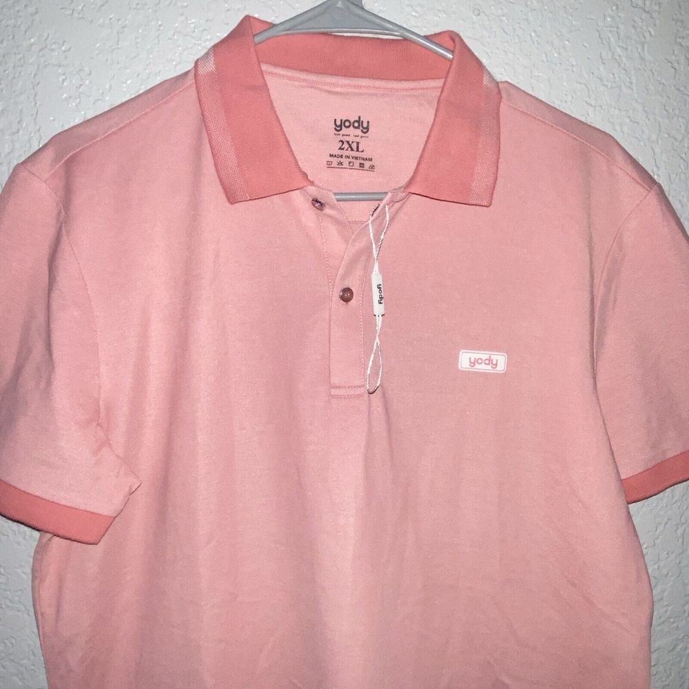 YODY Pink Golf Polo Shirt Casual‎ Looks Good Feels Good XXL Womens